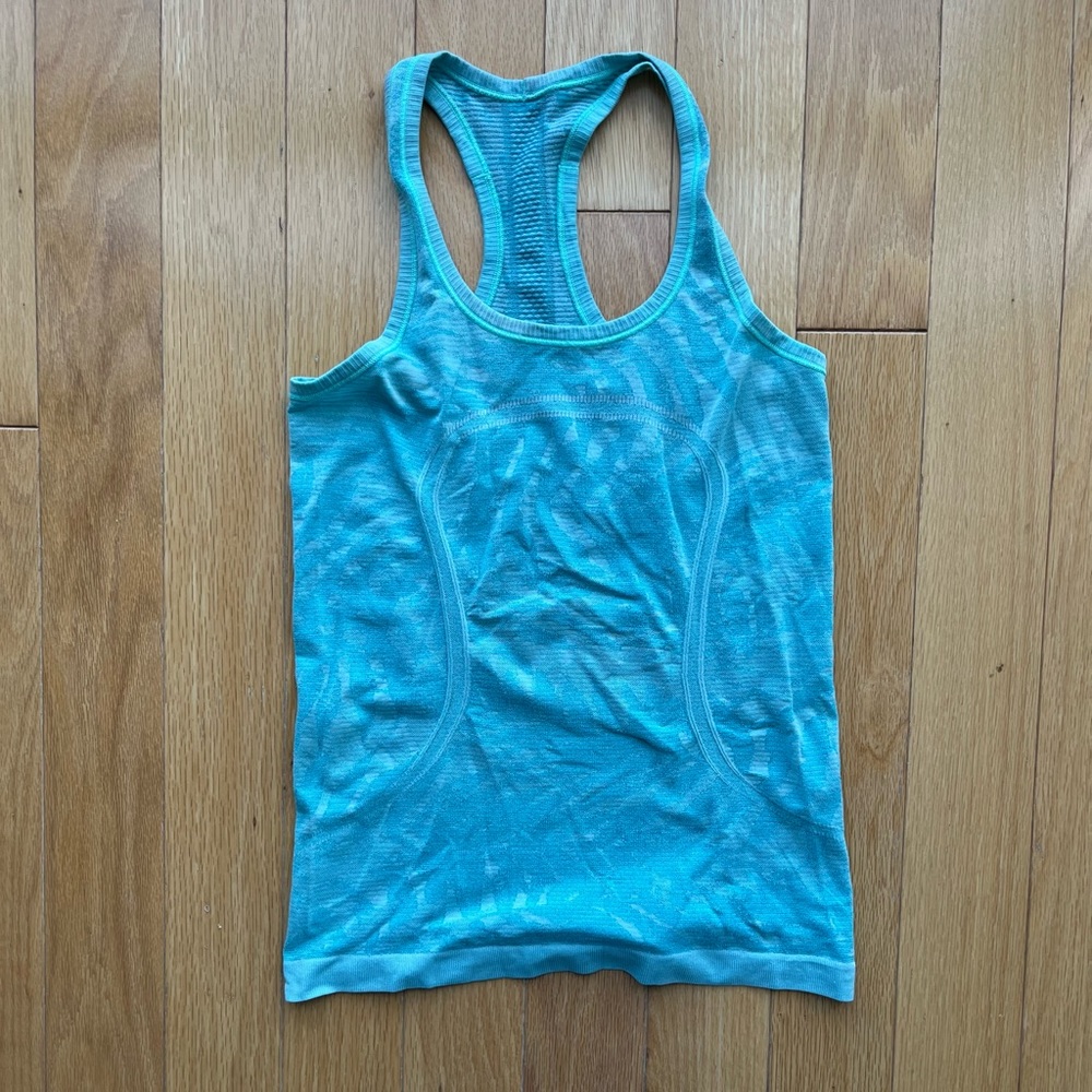 Lululemon light blue tank top